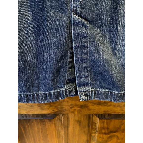 GAP Retro Skirt Denim Women’s Size 8 / 29T Casual  w/ Belt & Kick Pleat - Picture 4 of 9